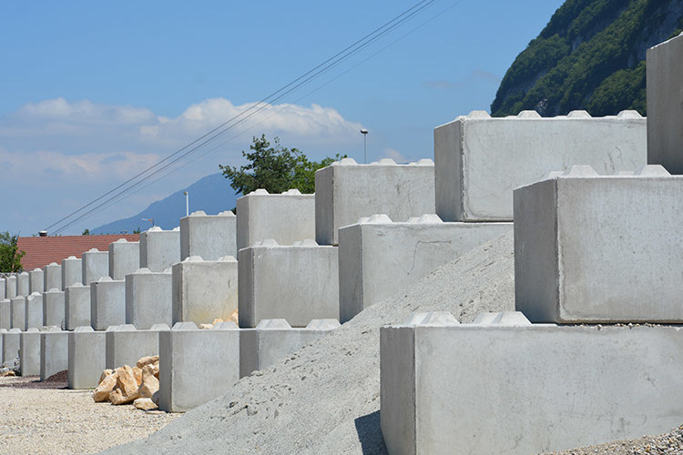 Les blocs de béton préfabriqués